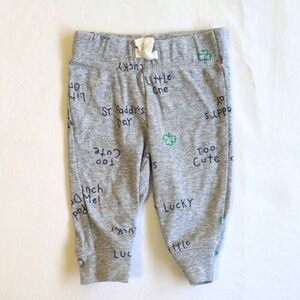 carter's st. patrick's day comfy joggers pants 3 months baby unisex